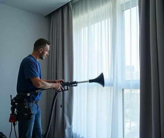 Professional curtain stain removal process equipment Matty Curtain Cleaning north-manly-nsw