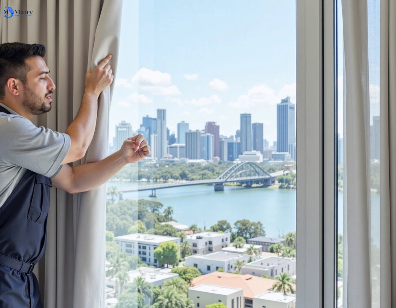 Professional curtain steam cleaning service north-manly-nsw QLD by Matty Curtain Cleaning